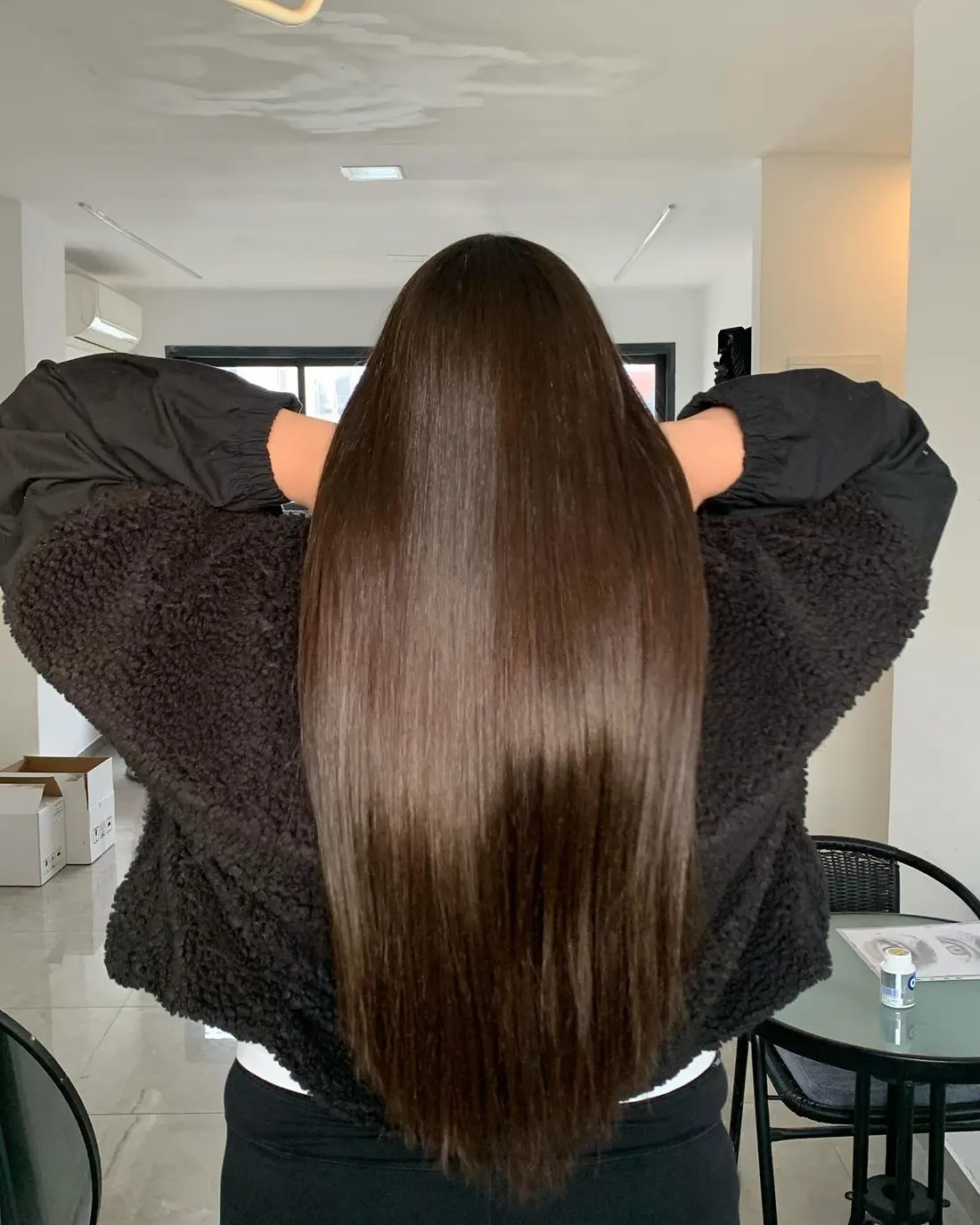 החלקות שיער — דוגמה לתוצאה אצל מעיין של משי
